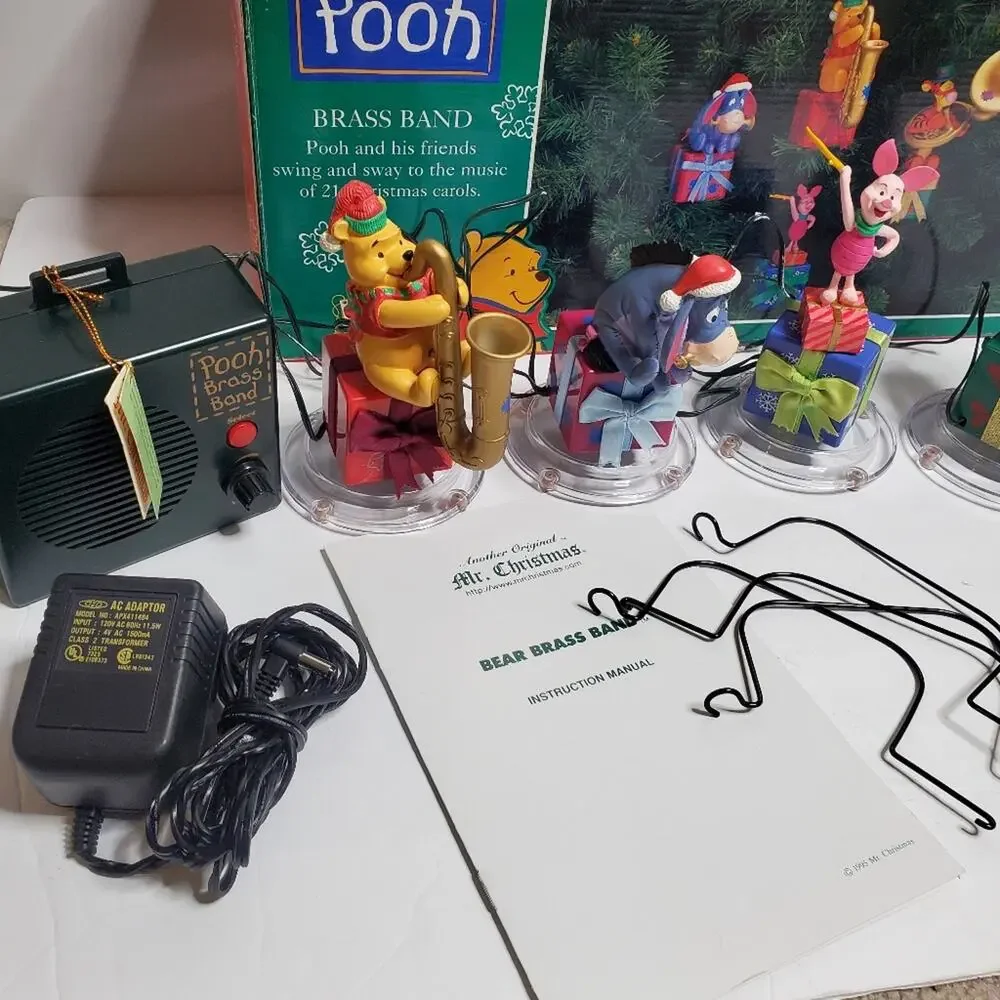 Vintage Pooh Brass Band in Flawed Condition  - See all Photos